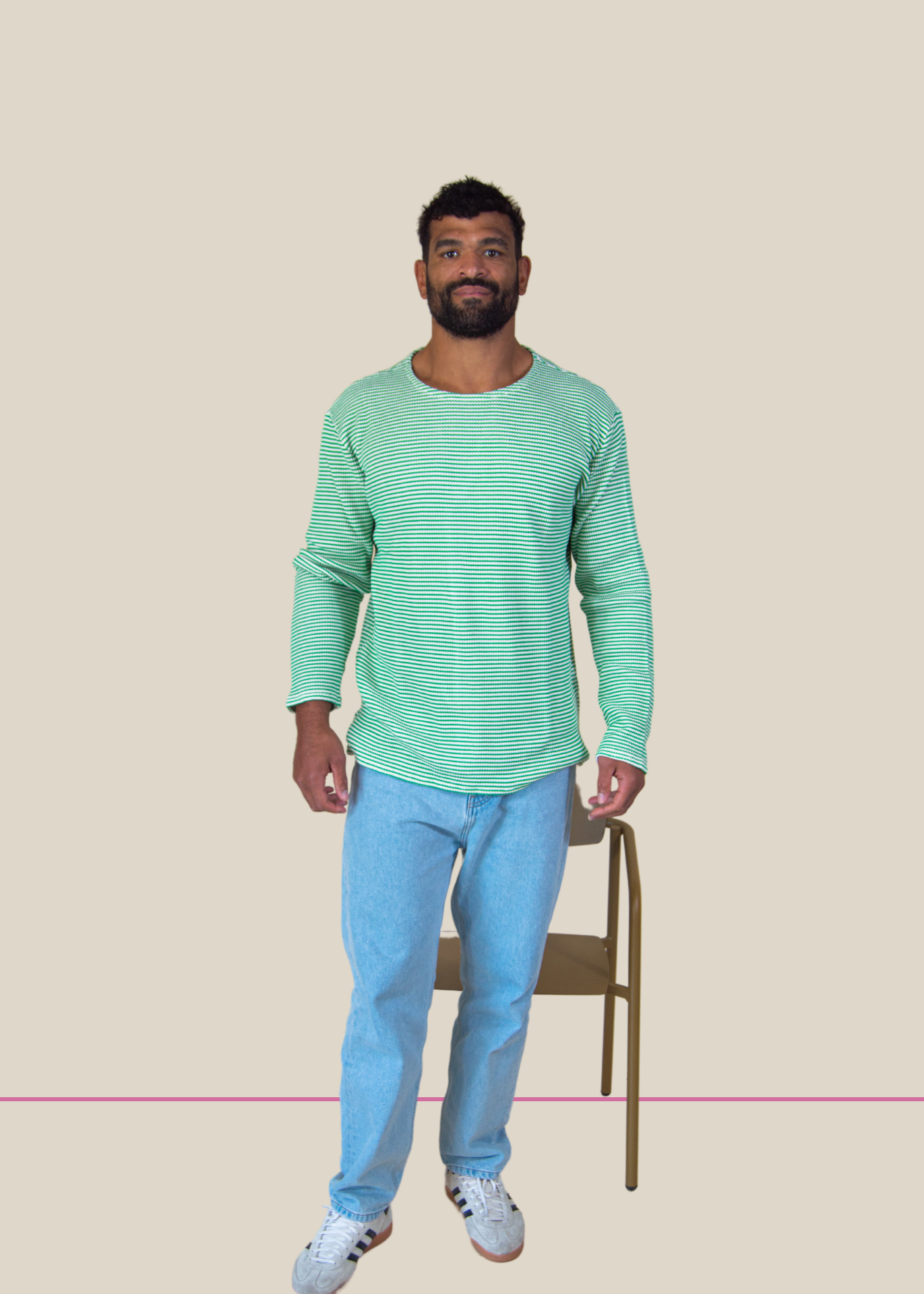 The green sweater