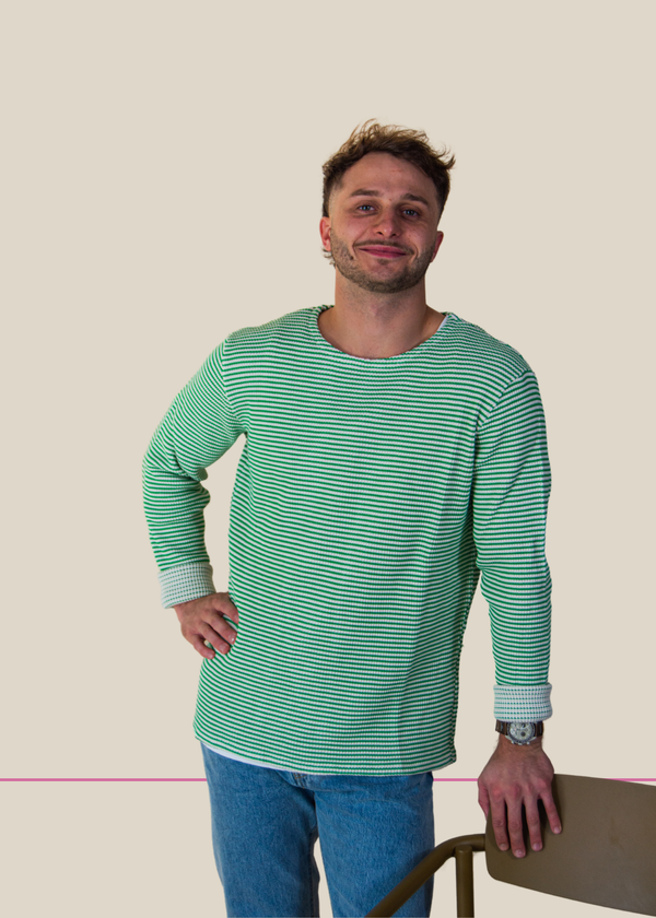 The green sweater
