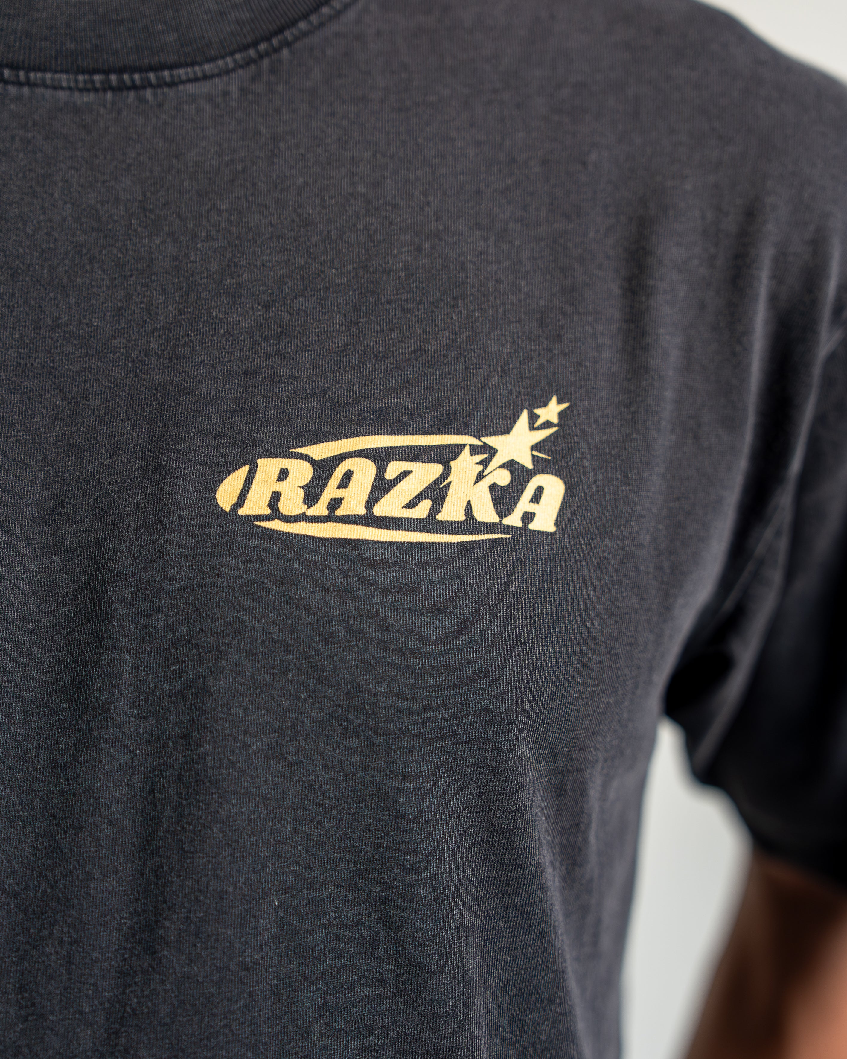 T-shirt LOGO OLD SCHOOL - GRIS CHINÉ