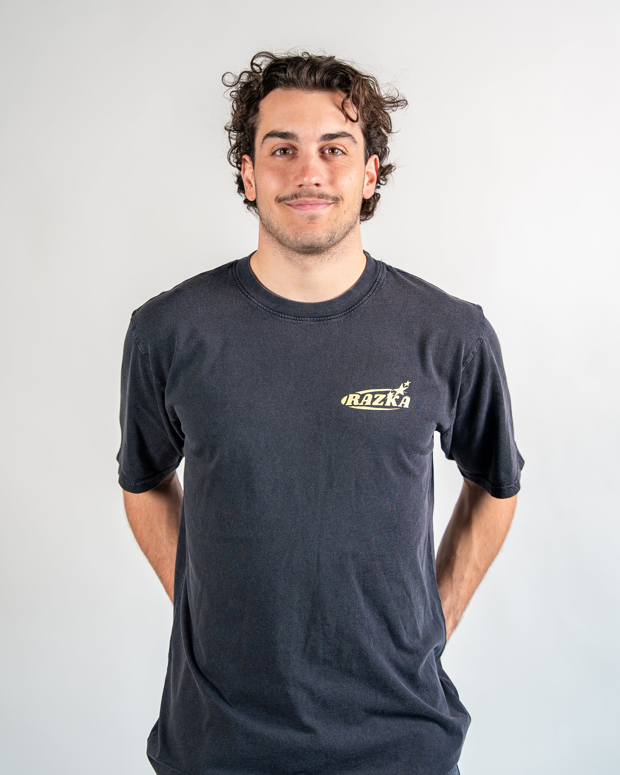 T-shirt LOGO OLD SCHOOL - GRIS CHINÉ