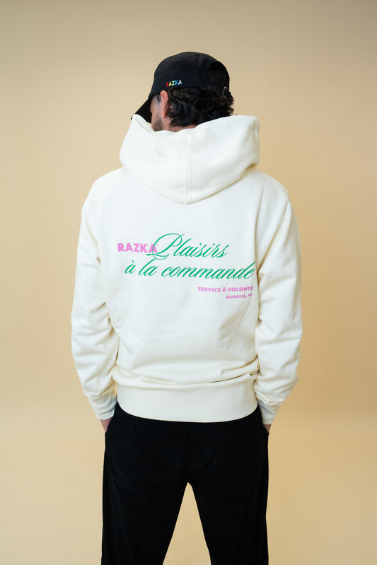 Hoodie Plaisirs à la commande