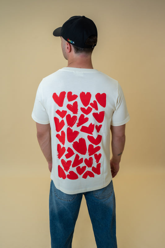 T-shirt RAZKA LOVE BEIGE – Édition Été 2025