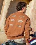 Pull OVERSIZE OLD LOGO - MARRON